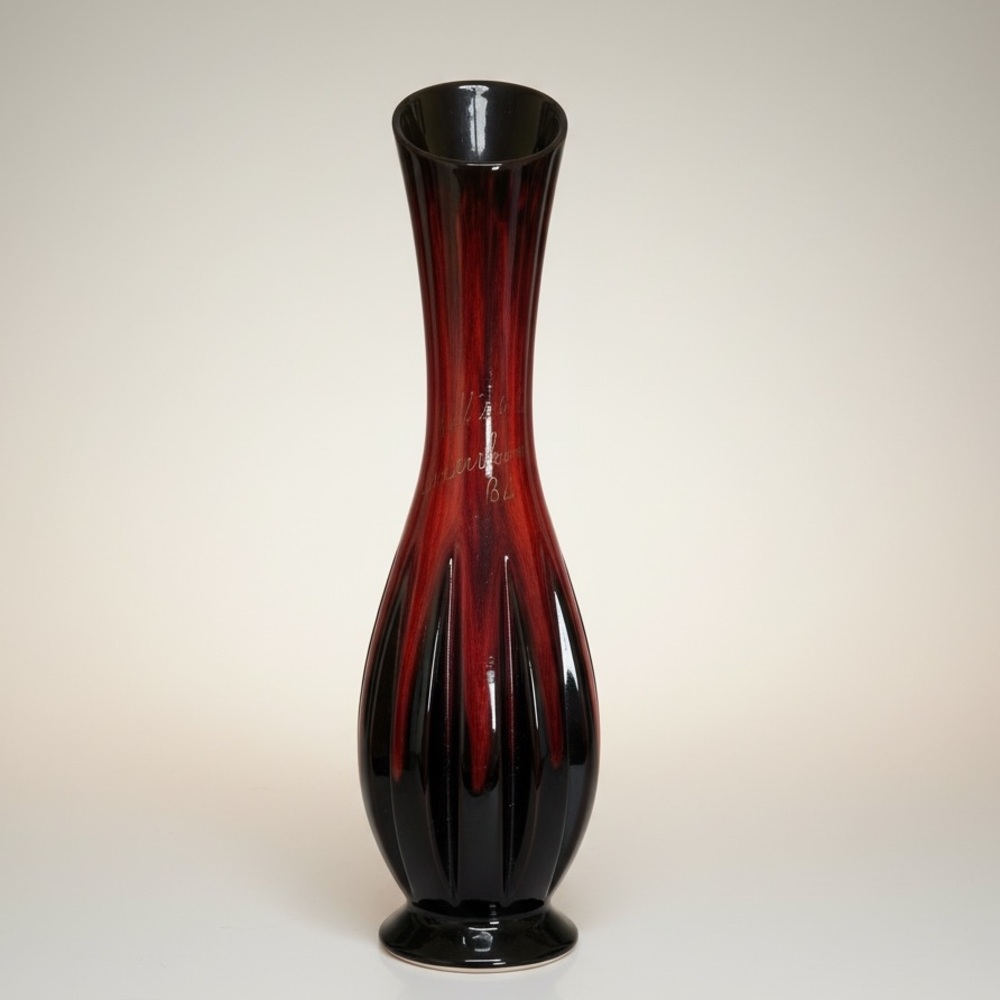 VTG Hell’s Gate Fraser Canyon BC Red Clay Art Vase 17”